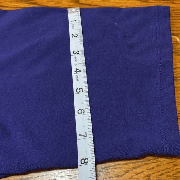 Eileen Fisher Cotton Blend T- Shirt Dress Oversized Fit Short Sleeve Navy L - Picture 7 of 11